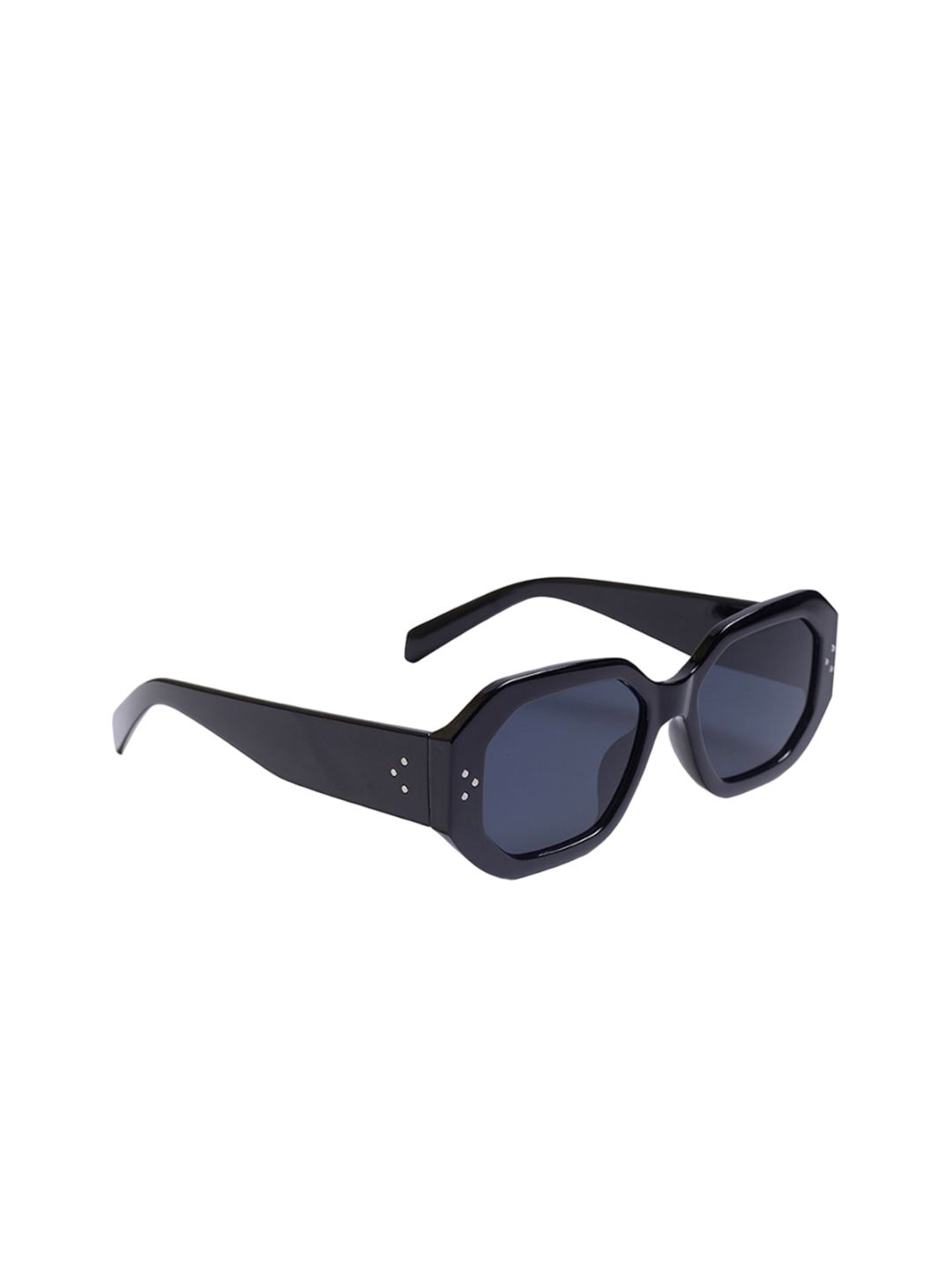 DIMEH Adults Square Sunglasses with UV Protected Lens SG-131-Black