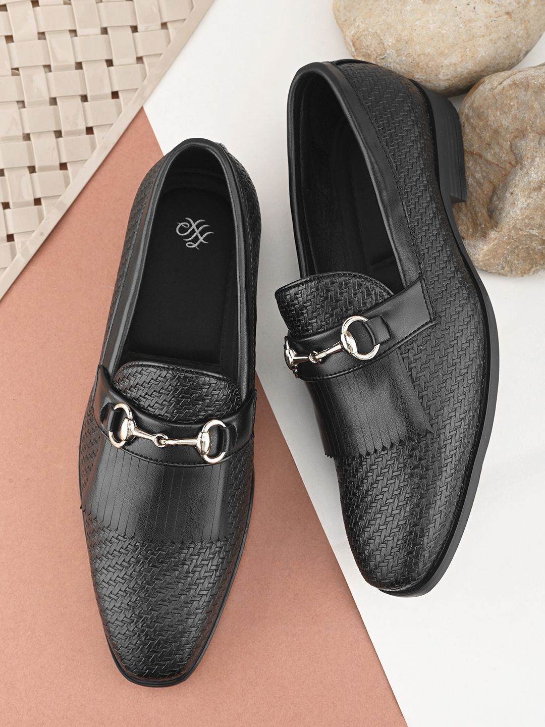 House of Pataudi Men Formal Slip On Loafers
