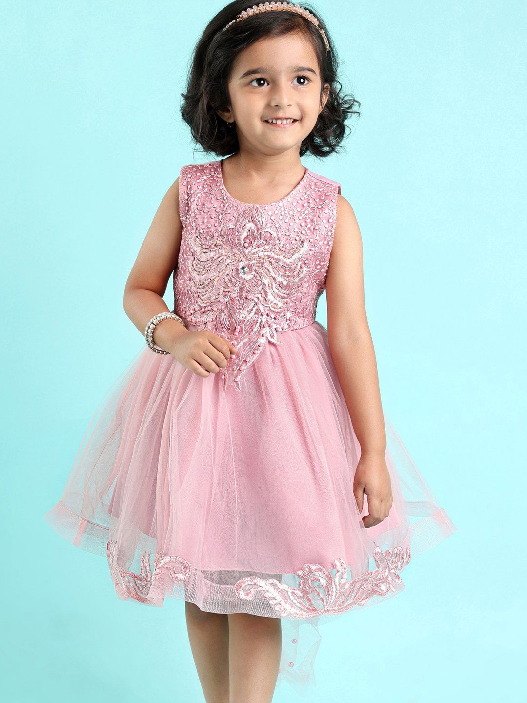 Mark & Mia Girls Embellished Fit & Flare Dress