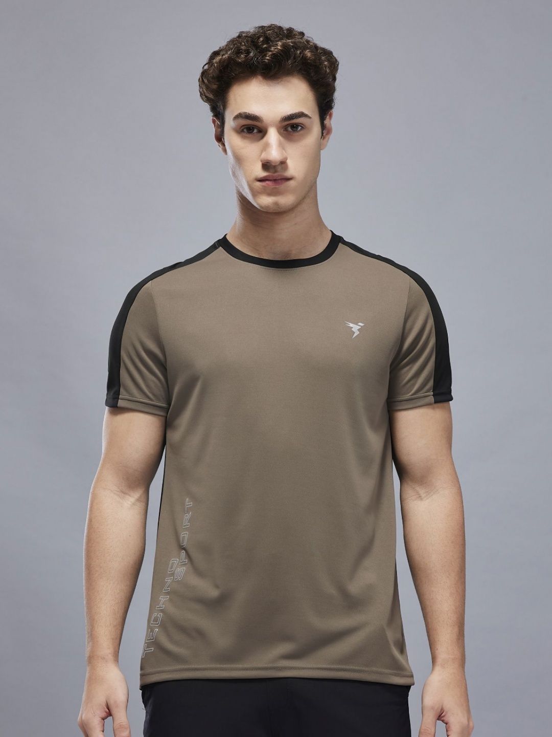 Technosport Men Anti Static Slim Fit T-shirt