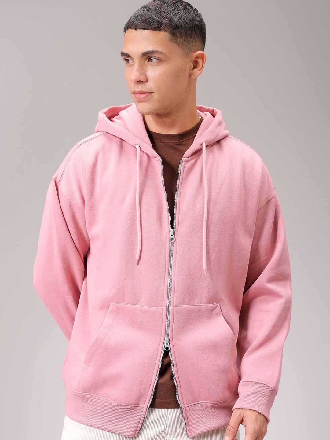 Buy The Indian Garage Co Men Hooded Double Way Front Open Zipper