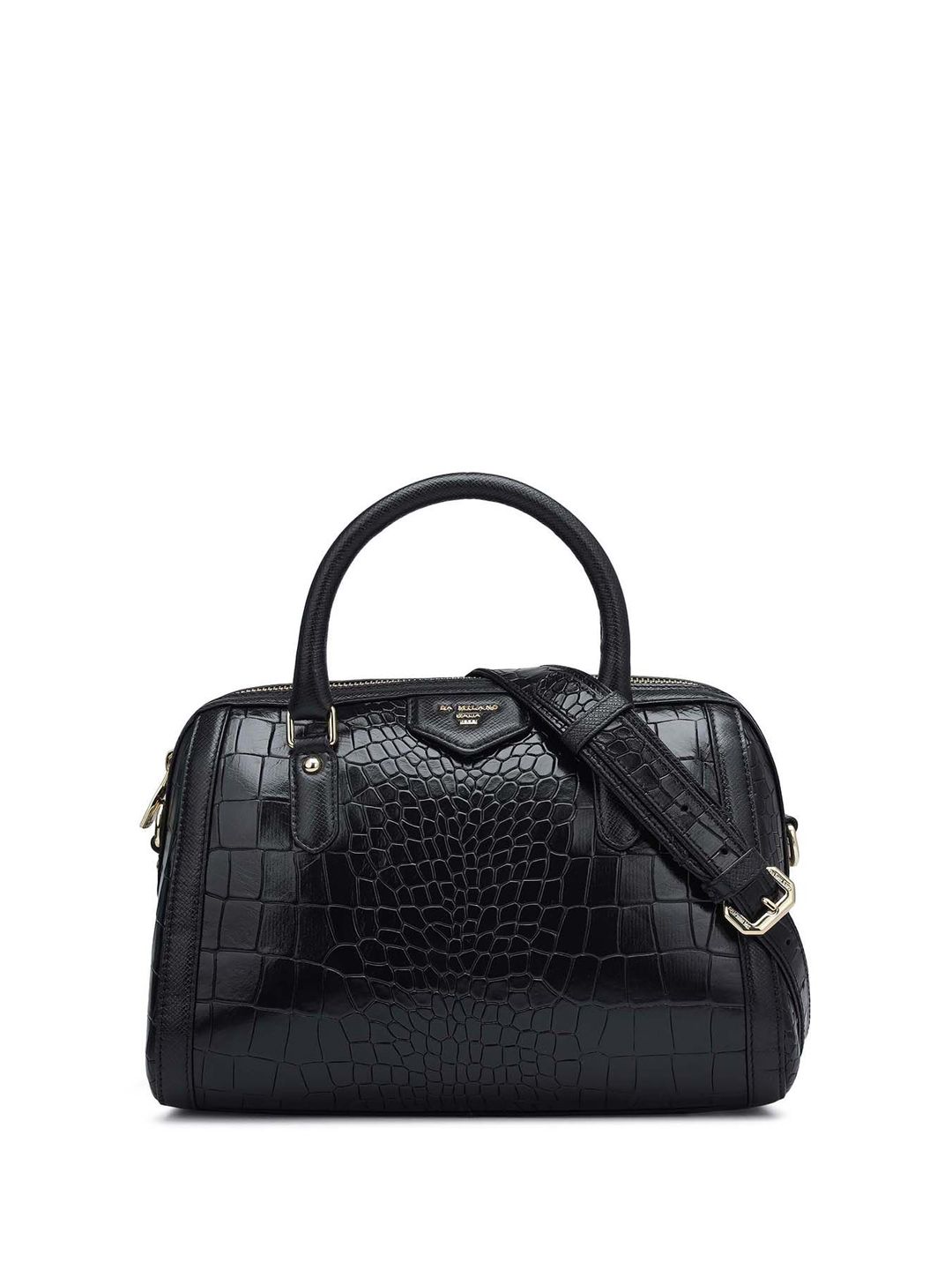 Da Milano Da Milano Women Textured Structured Leather Handheld Bag