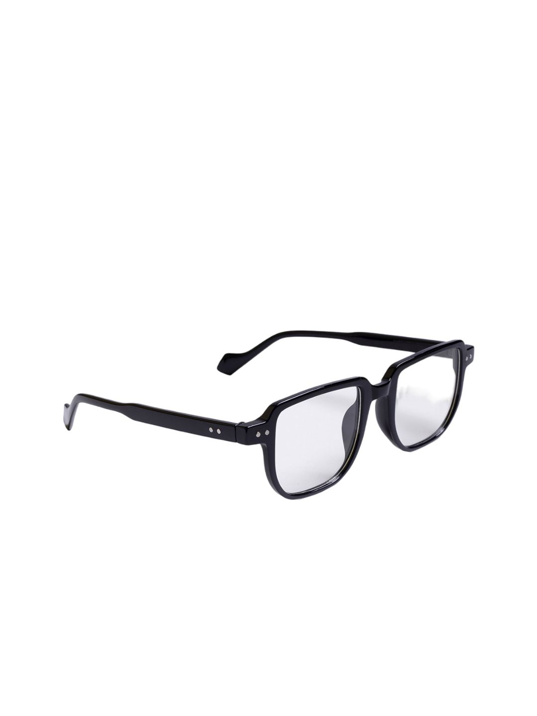 DIMEH Unisex Rectangle Sunglasses with UV Protected Lens SG-104-Black