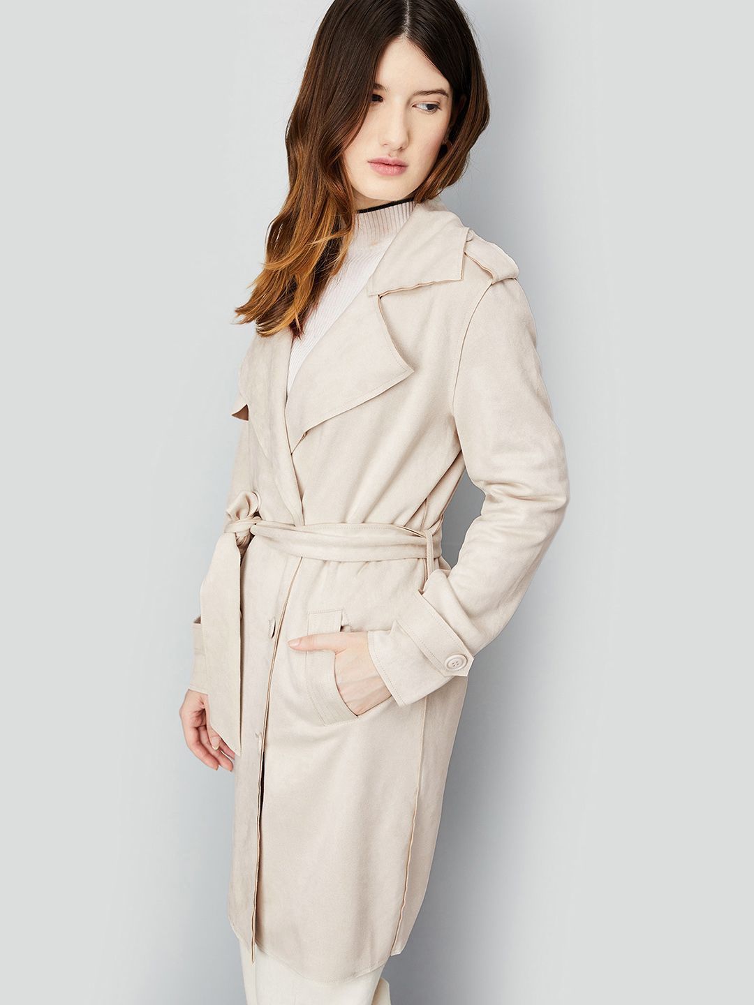 Buy max Women Polyester Longline Duster Jacket - Jackets for Women