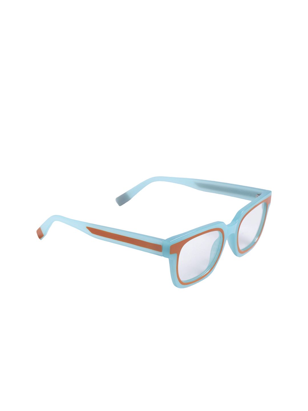 DIMEH Unisex Rectangle Sunglasses with UV Protected Lens SG-315-Blue