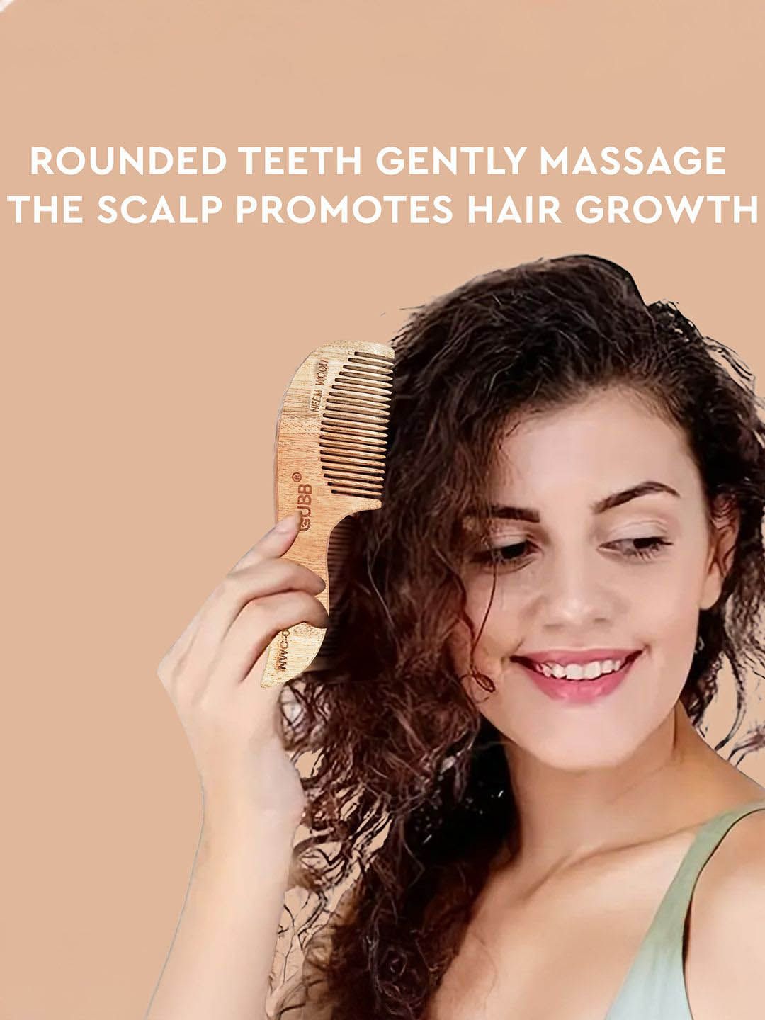 Buy GUBB Detangling & Frizz Control Neem Comb With Small Handle