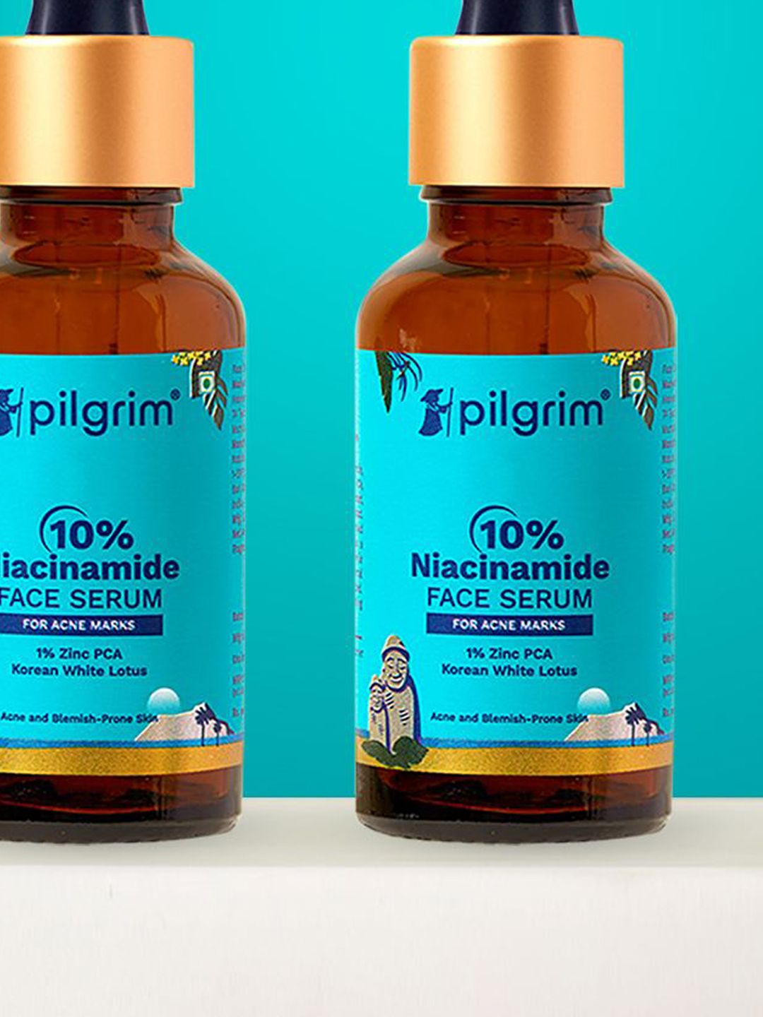 Buy Pilgrim Set Of 2 10% Niacinamide Face Serum For Acne Marks