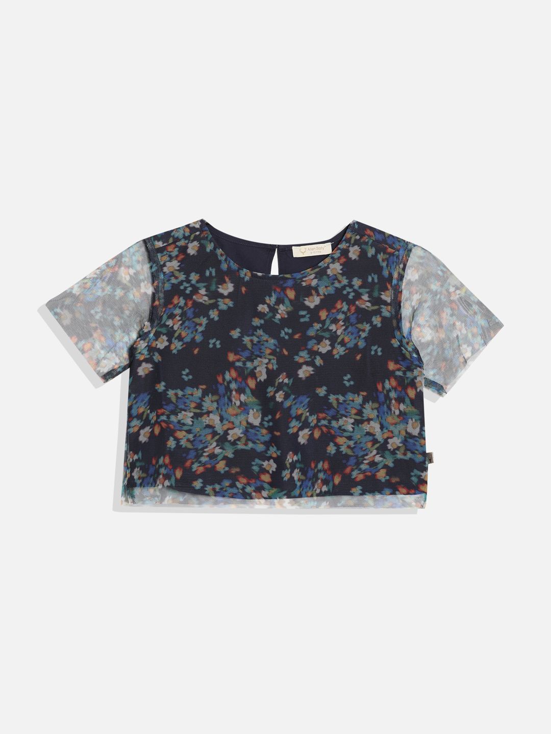 Allen Solly Junior Girls Floral Printed Cotton Top