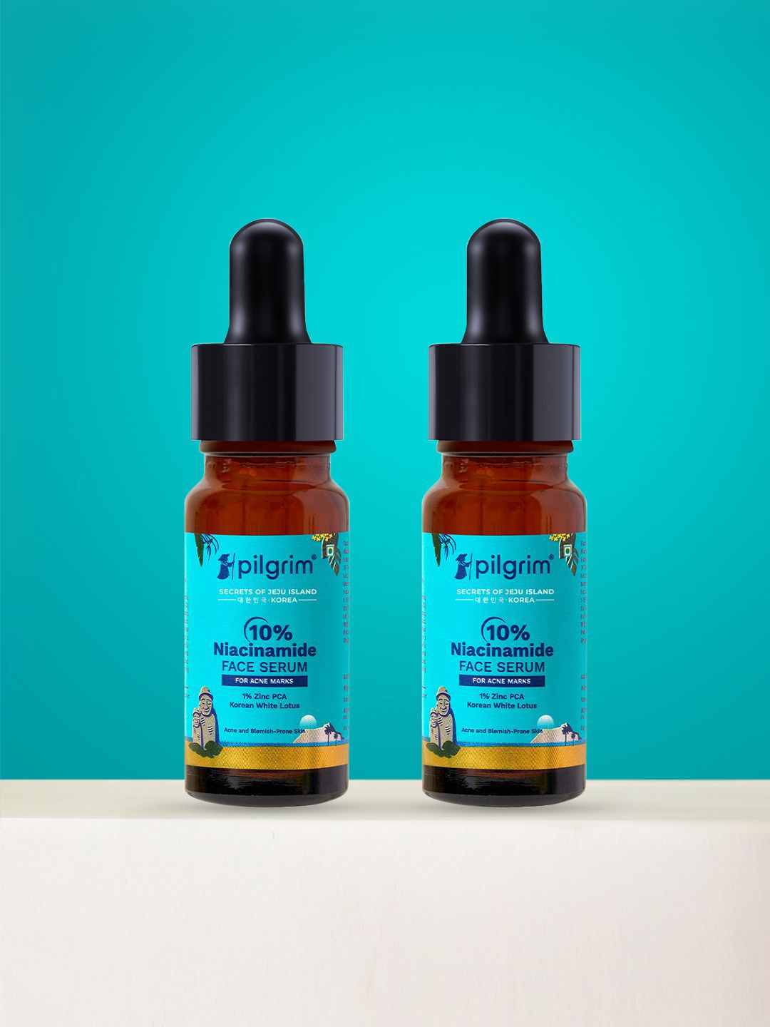 Pilgrim Set Of 2 10% Niacinamide Serum For Acne Marks - 10 ml Each