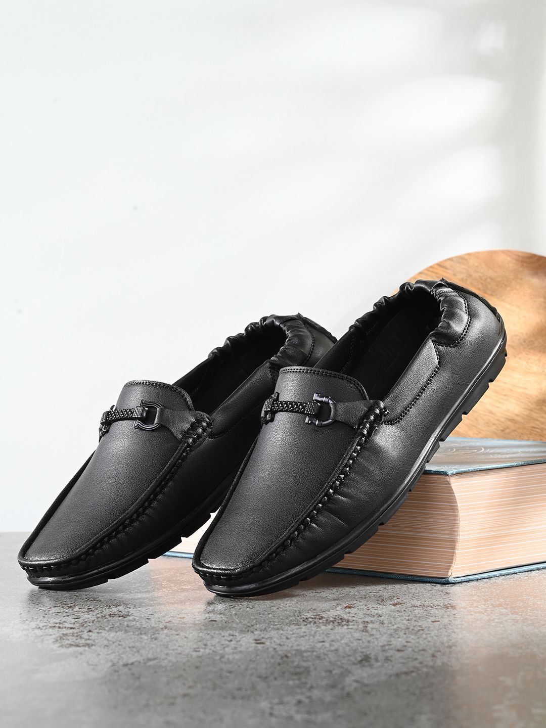 HERE&NOW Men Lightweight PU Loafers