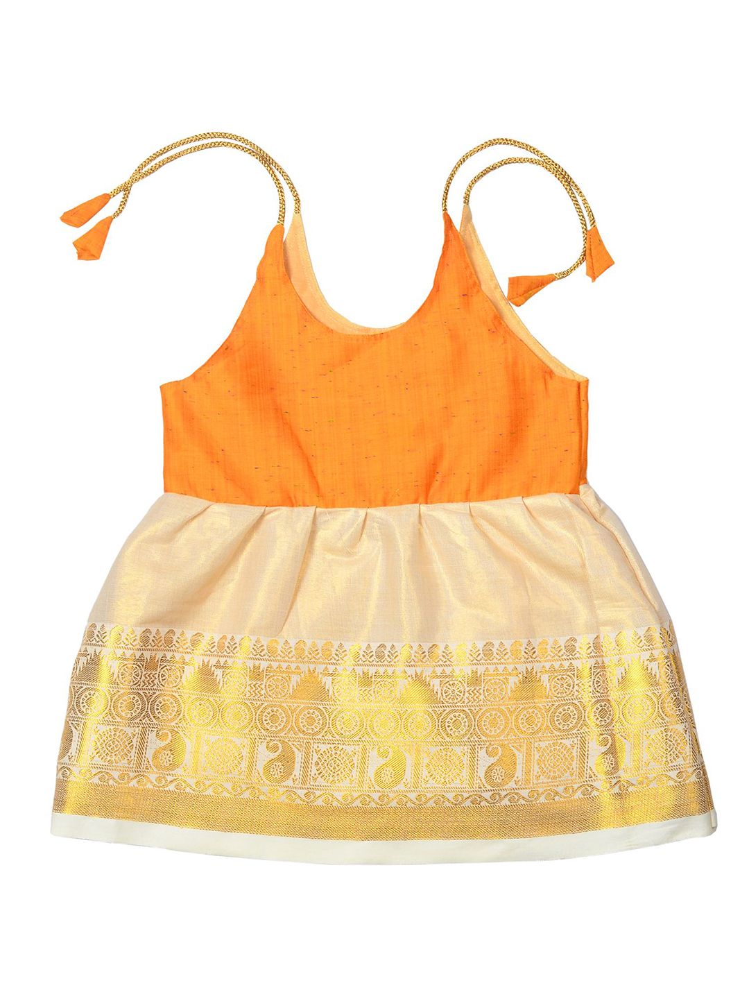 Buy BAESD Infant Girls Kerala Kasavu Dress - Dresses for Girls