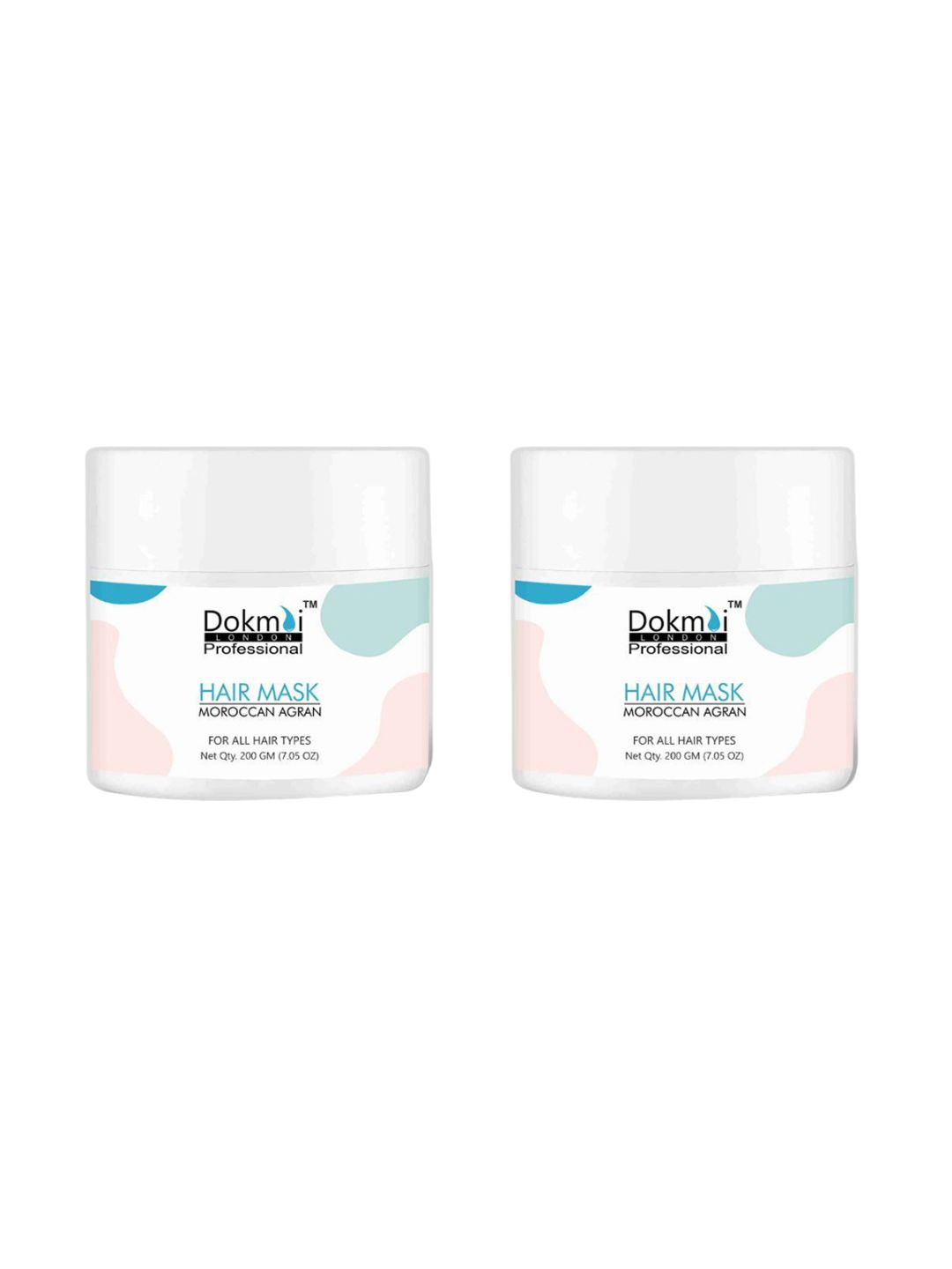 Dokmai London Set Of 2 Deep Conditioning Hydrating Argan Oil Hair Mask- 200 gm Each