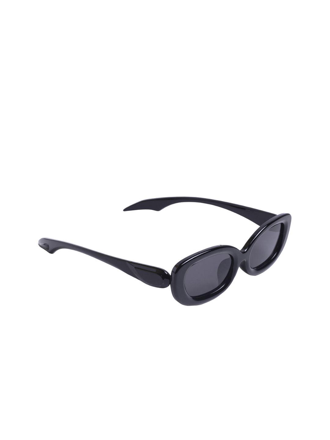 DIMEH Unisex Round Sunglasses with UV Protected Lens SG-291-Black