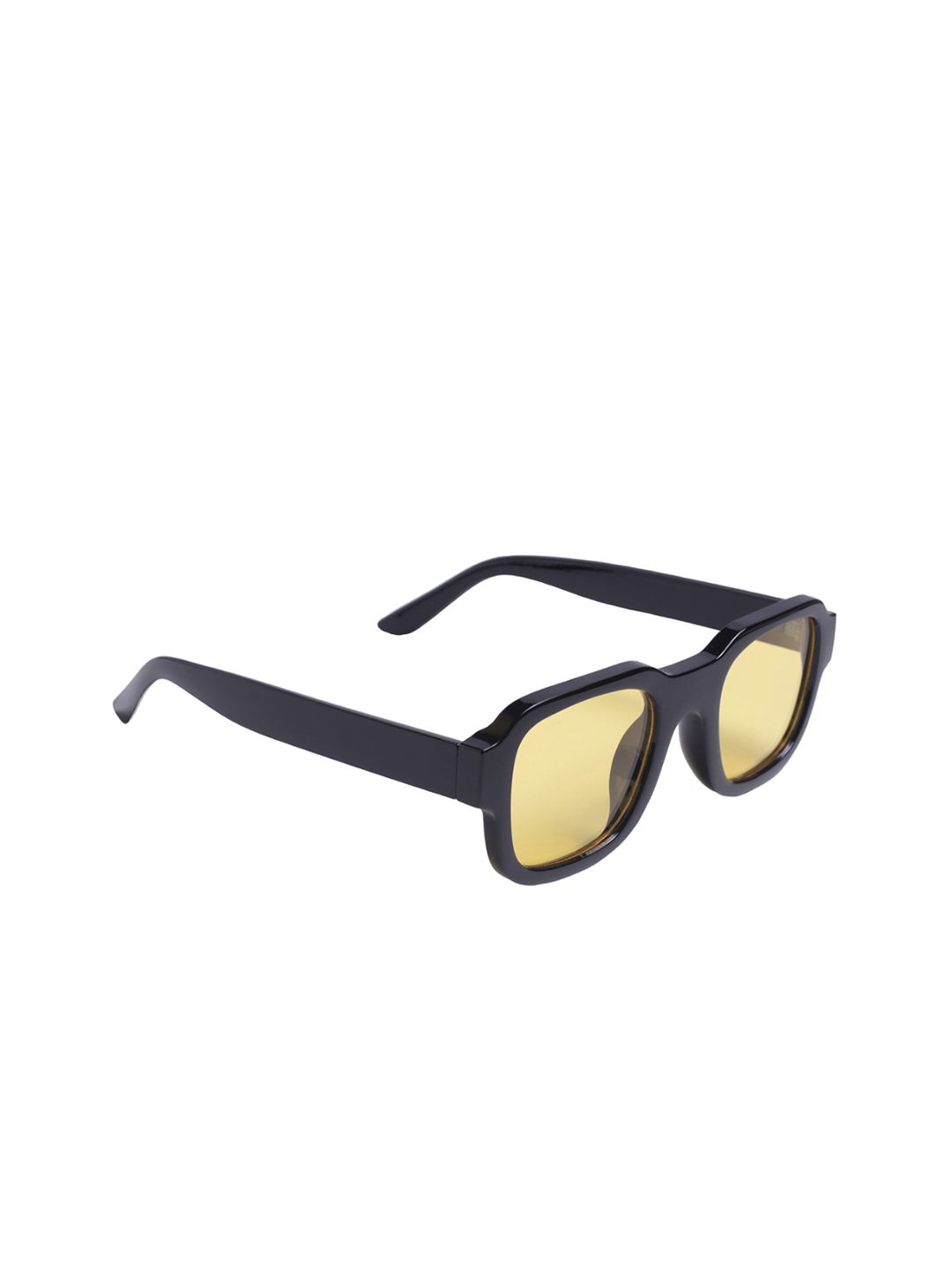 DIMEH Unisex Rectangle Sunglasses with UV Protected Lens SG-112-Yellow