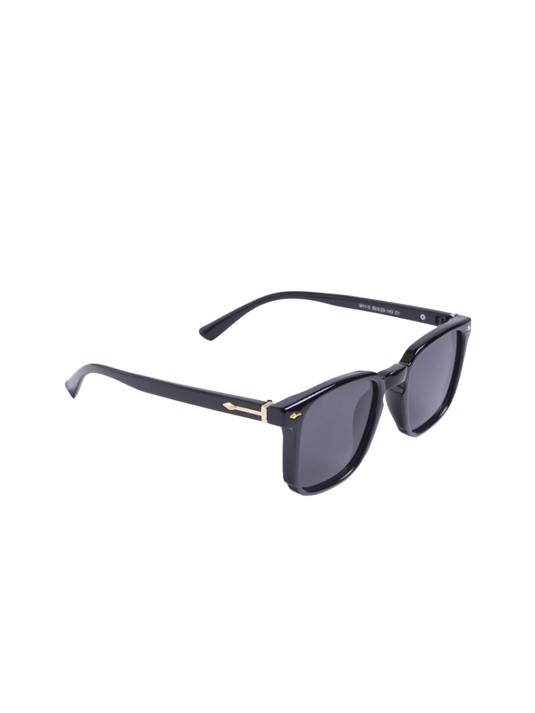 DIMEH Unisex Square Sunglasses with UV Protected Lens SG-234-Black