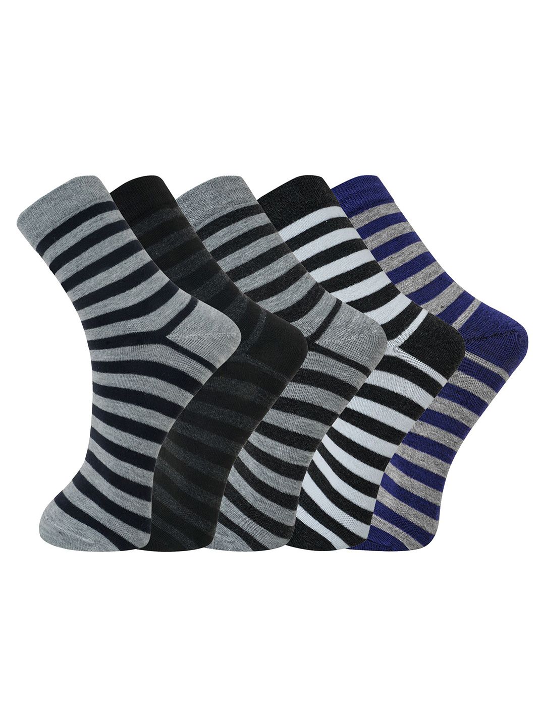 BAESD Men Pack Of 5 Assorted Cotton Above Ankle-Length Socks