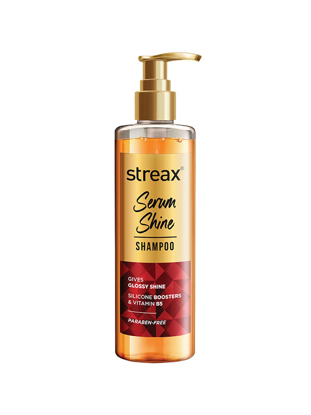 Streax Serum Shine Shampoo For Frizzy & Dry Hair With Silicon Boosters - 490ml