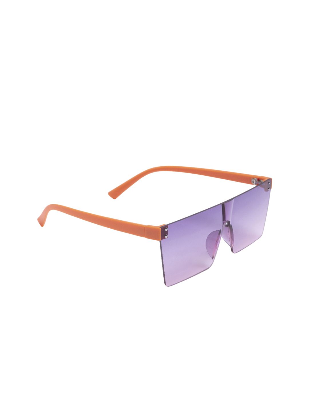 DIMEH Unisex Square Sunglasses with UV Protected Lens SG-332-Purple