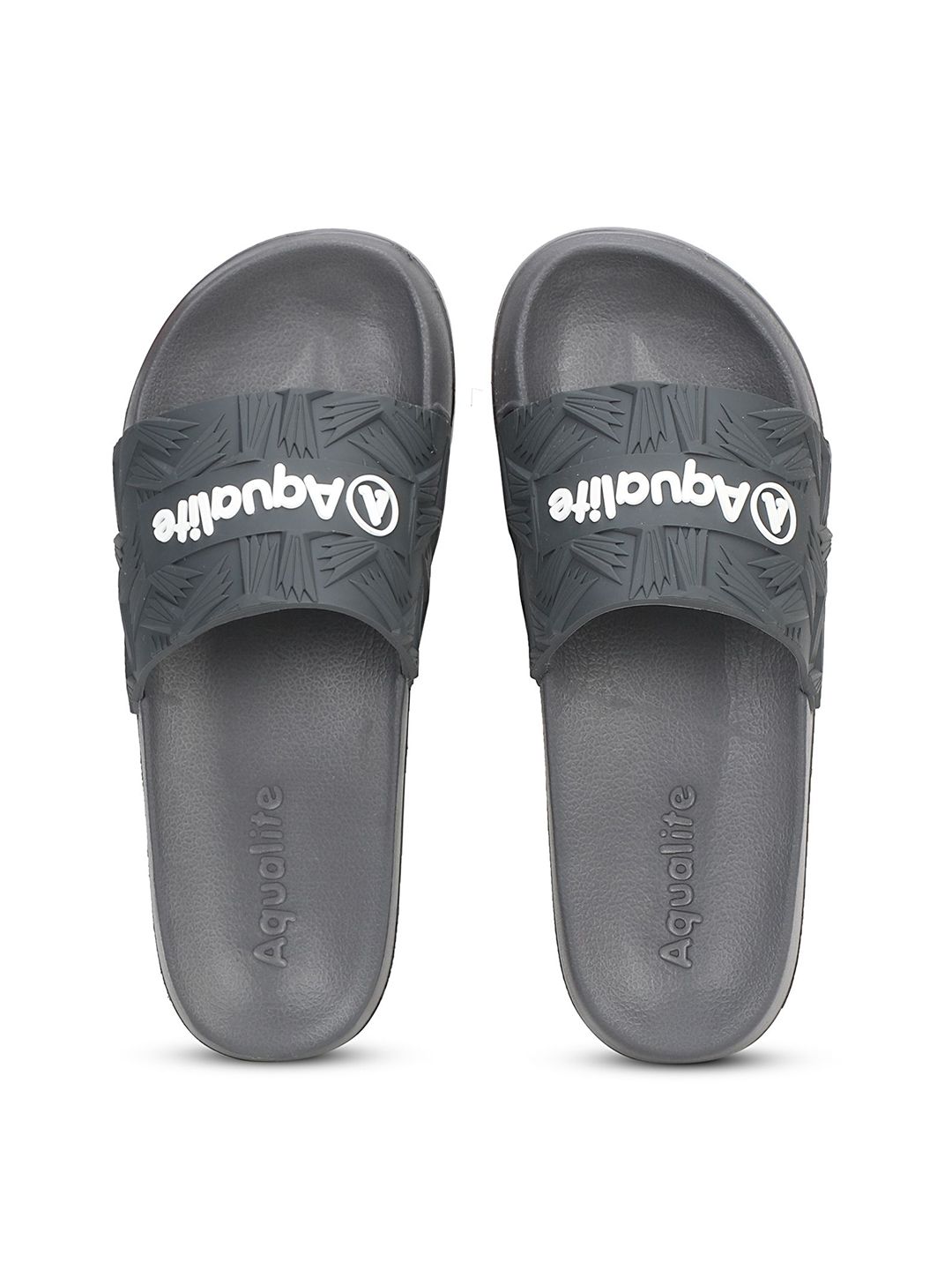 Aqualite Men Printed Cushion Sliders Buckle Strap Sliders