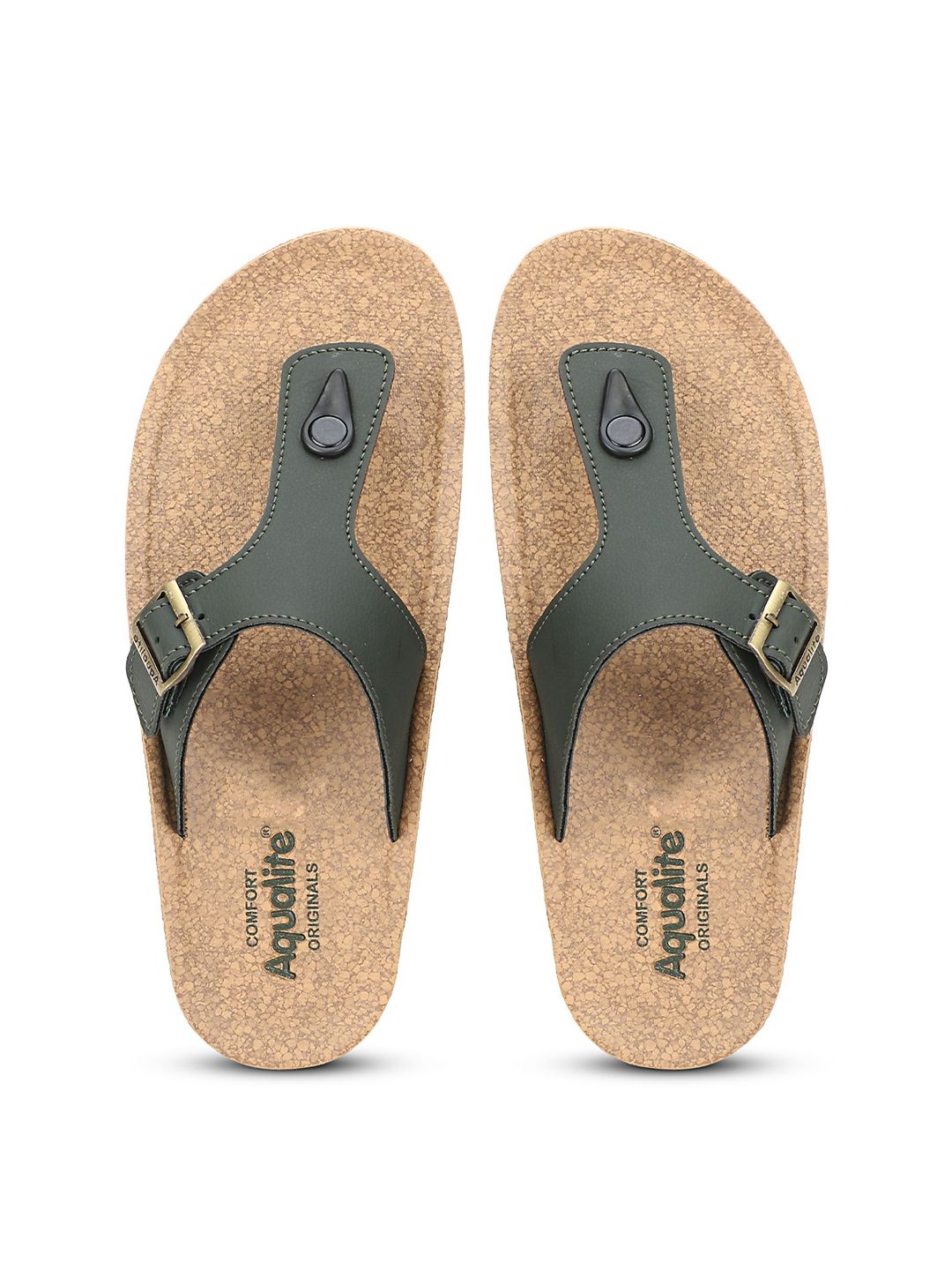 Aqualite Men  Slippers Buckle Strap Comfort Sandals
