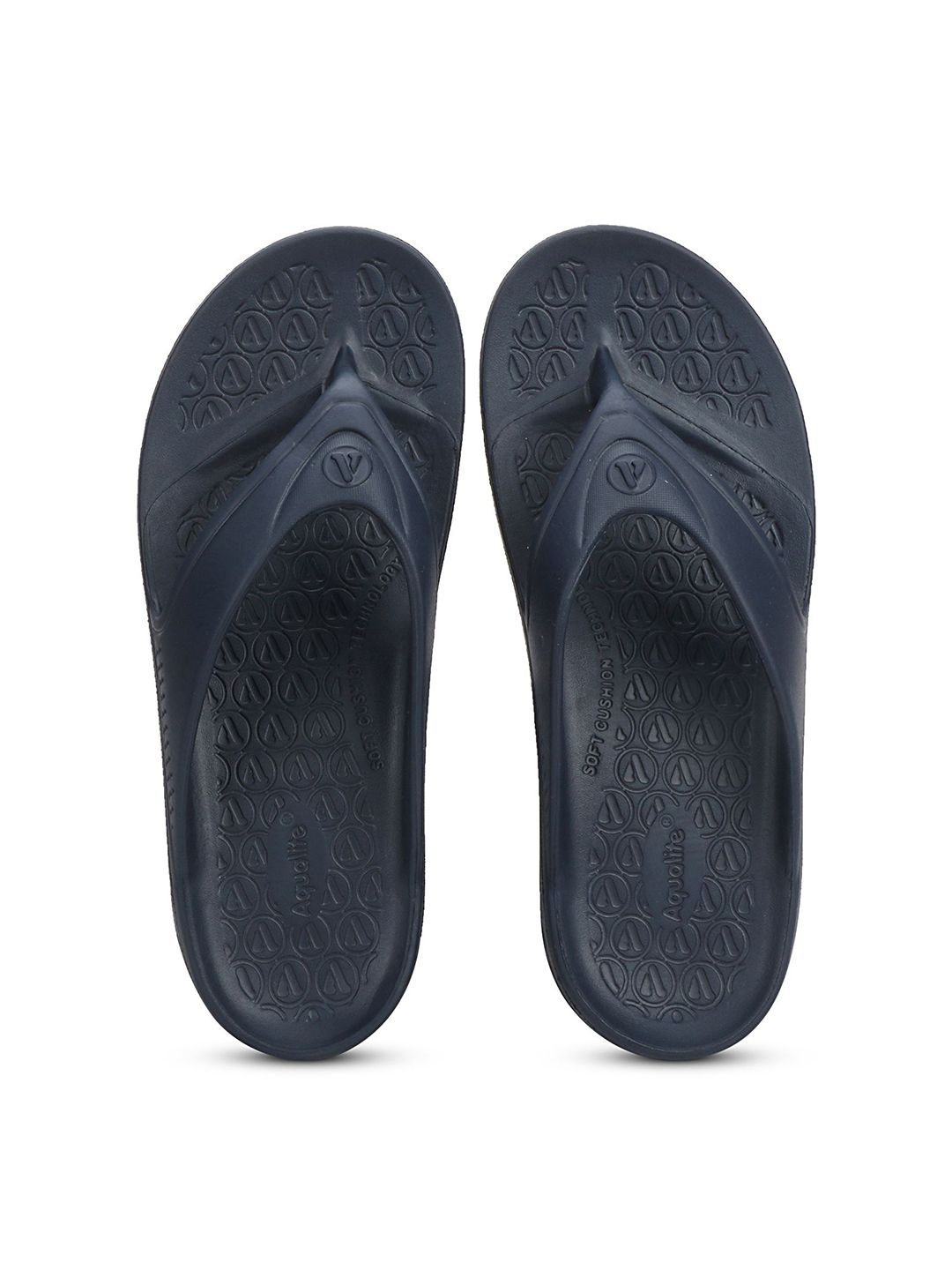 Aqualite Men Self Design Thong Flip-Flops