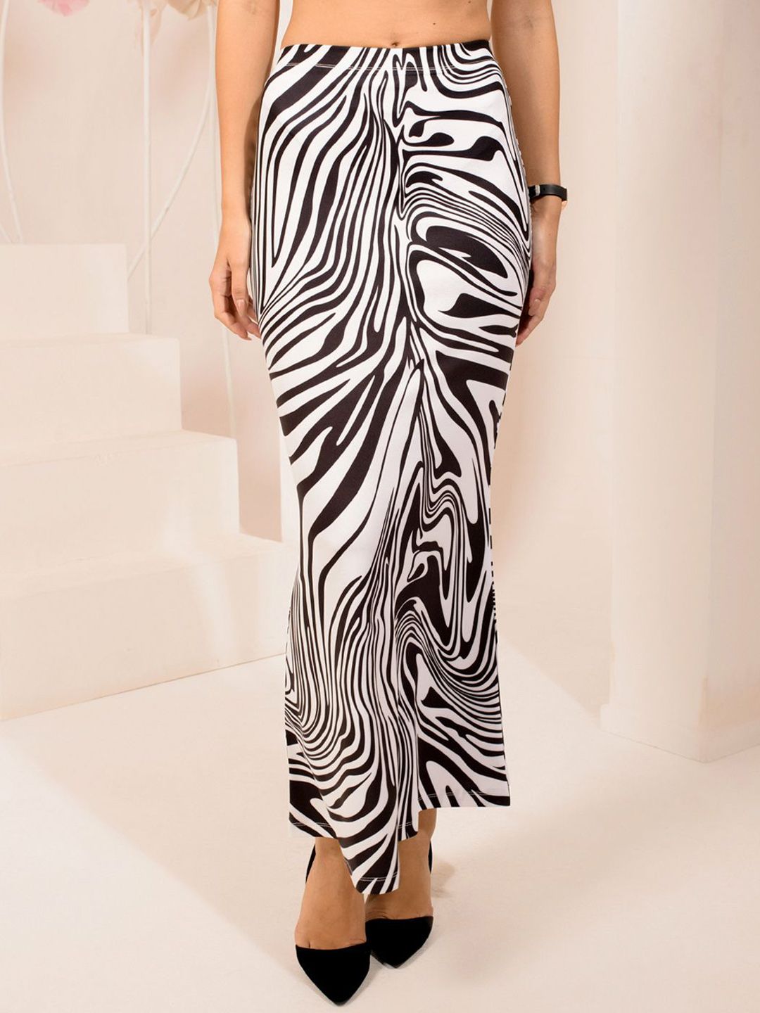 BAESD Women Printed Pencil Maxi Skirt