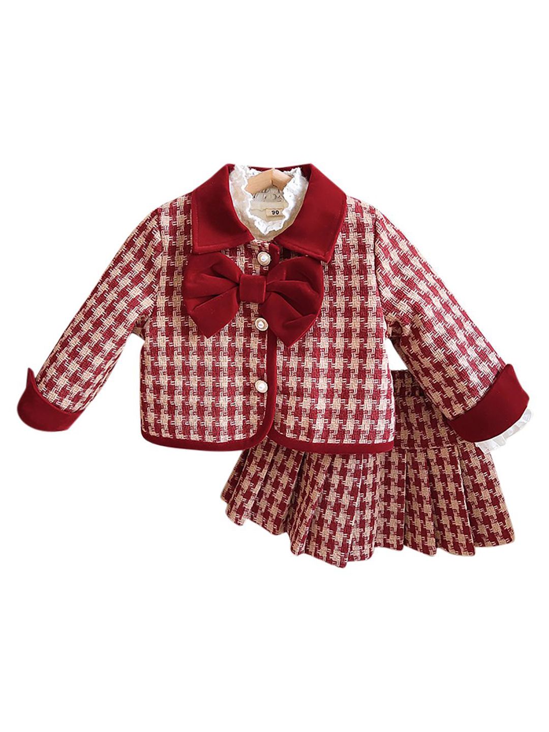 StyleCast x Revolte Girls Self Design Top with Skirt