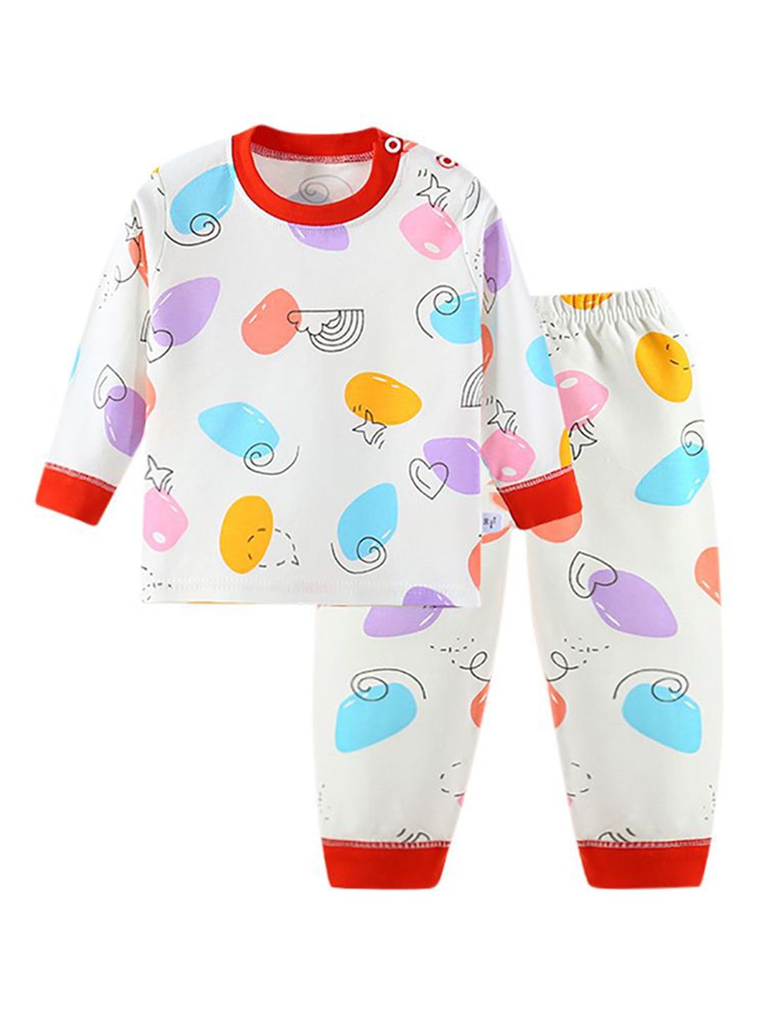 StyleCast x Revolte Girls Round Neck Printed T-shirt with Joggers