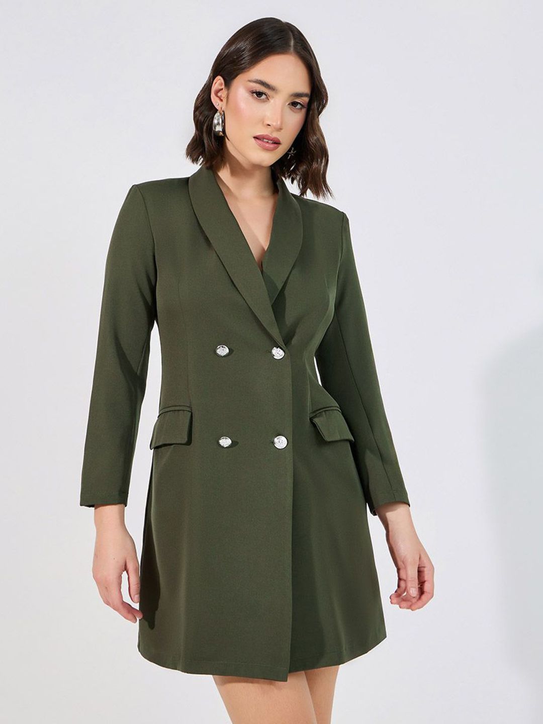 Olive Blazers Dresses And - Buy Olive Blazers Dresses And online in India