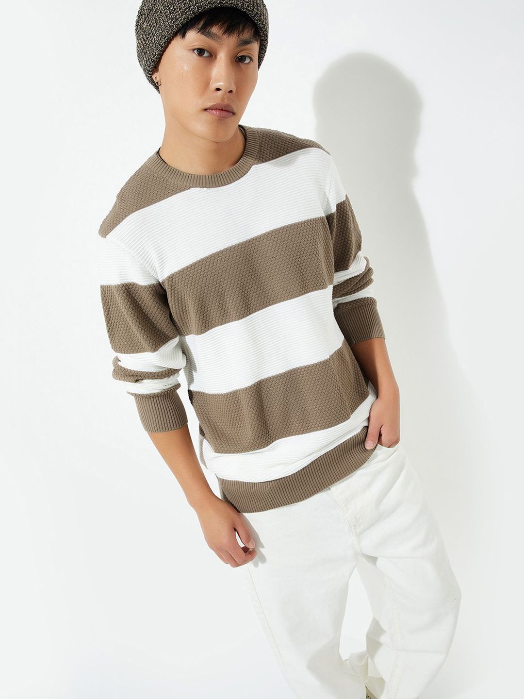 Max URB_N Men Striped Sweater