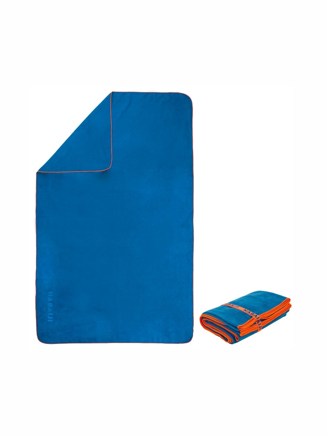 Nabaiji By Decathlon Blue & Orange 150 GSM Bath Towel