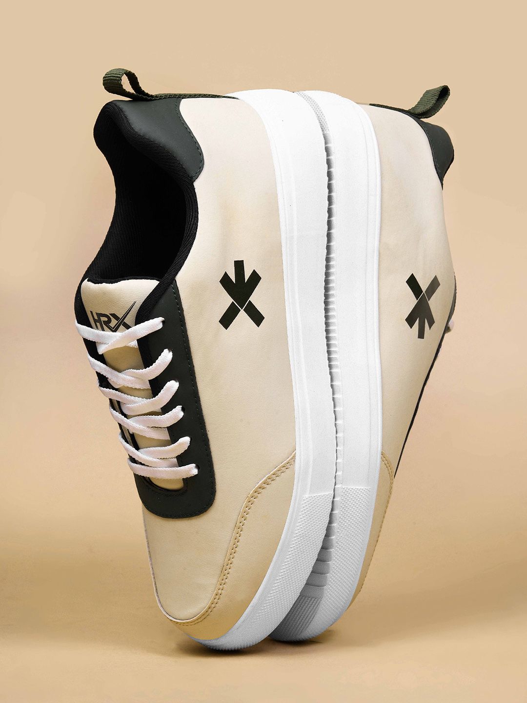 RYH Buy HRX by Hrithik Roshan Men PU Colourblocked Lace-Ups Sneakers