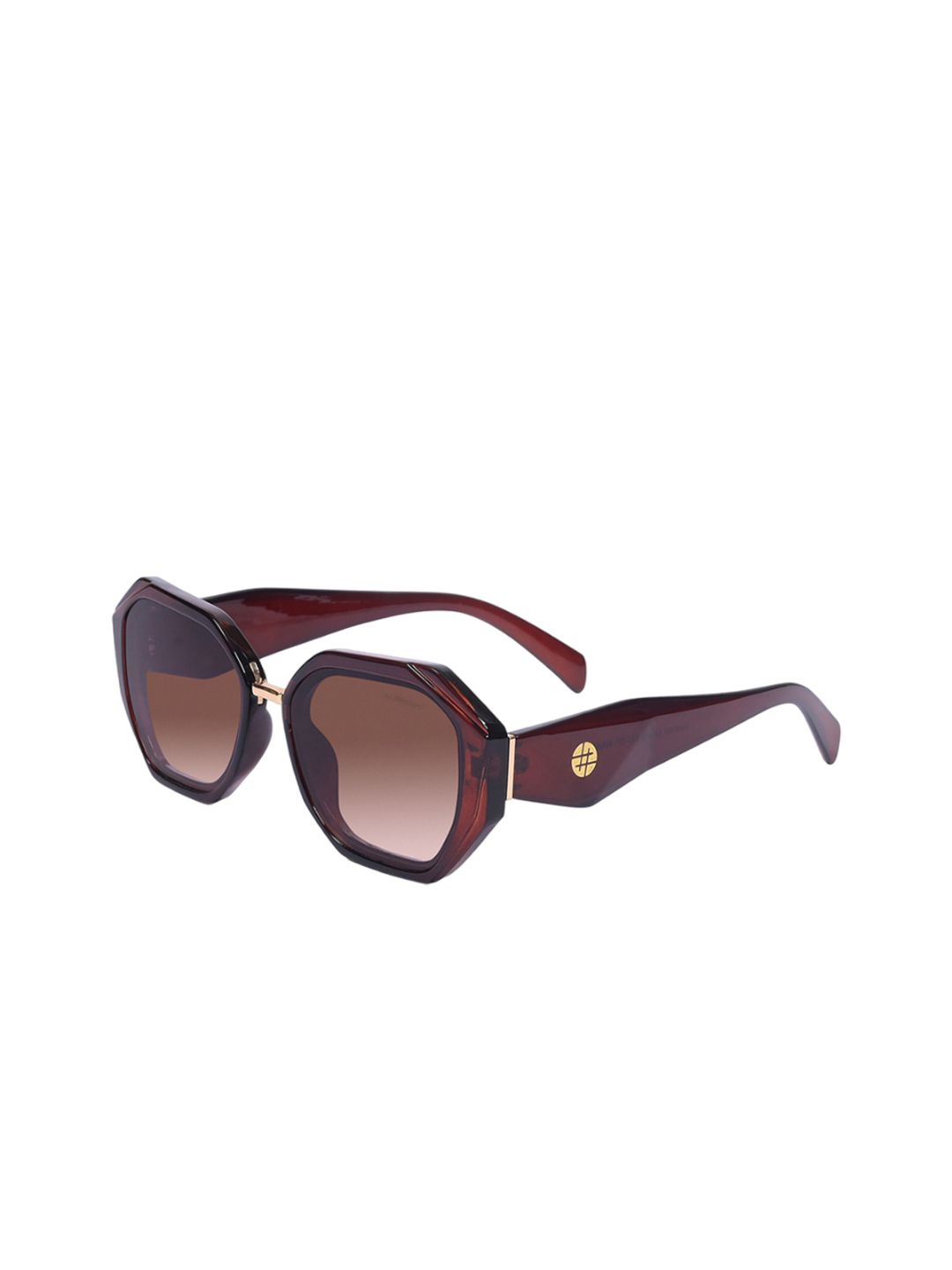 HASHTAG EYEWEAR Unisex Oversized Sunglasses with UV Protected Lens TZ_24_8109_C1-Brown