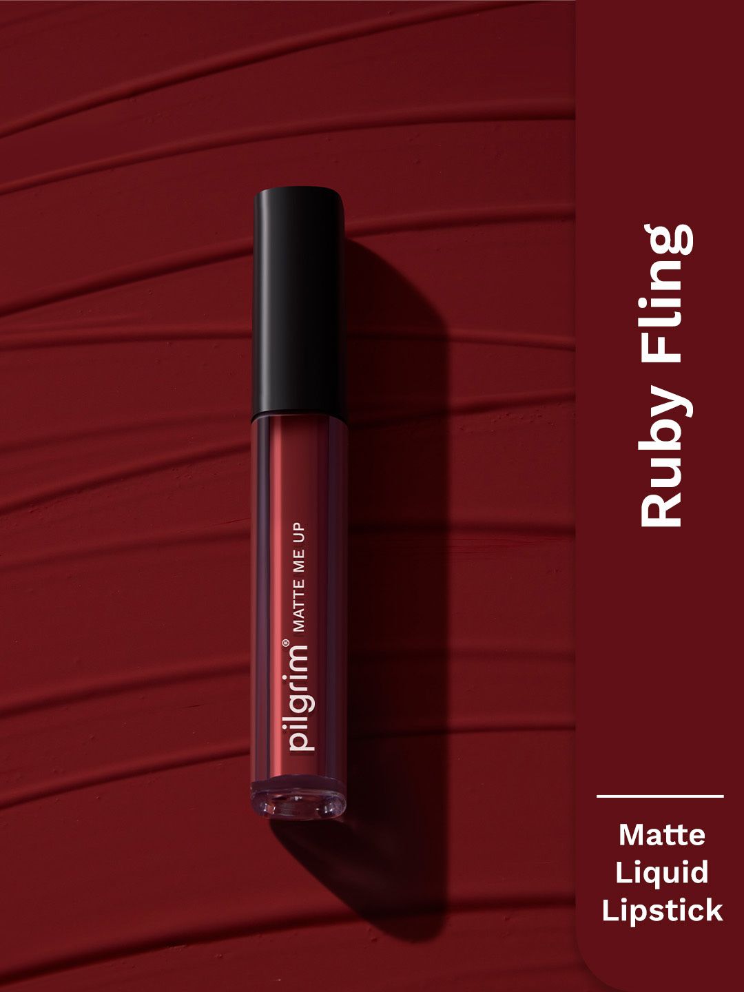 Pilgrim Matte Me Up Liquid Long-Lasting & Non-Drying Lipstick - 3 ml - Ruby Fling - 19