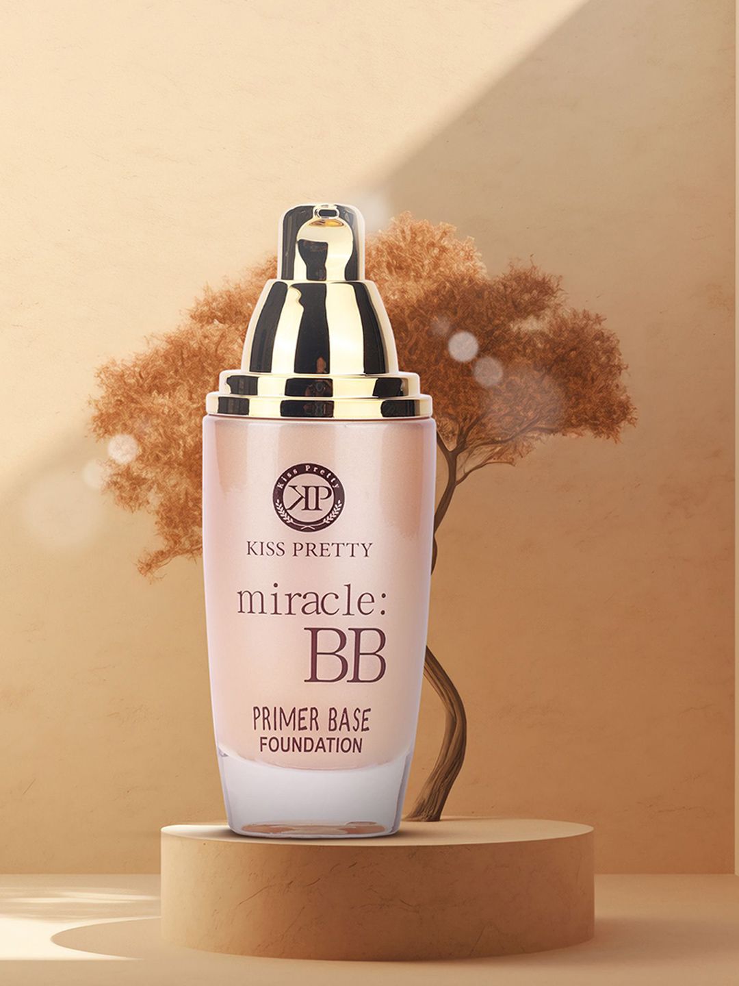 Kiss pretty Miracle BB Primer Base Foundation - 60ml - Beige