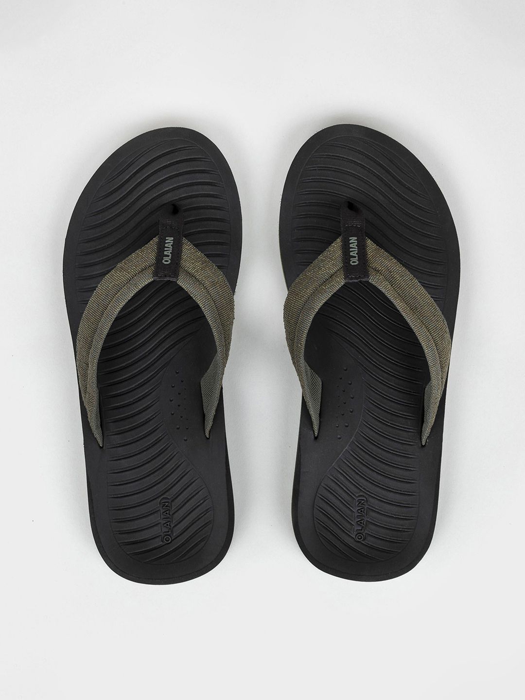 Decathlon Men Khaki 500 M Robustness Flip Flops