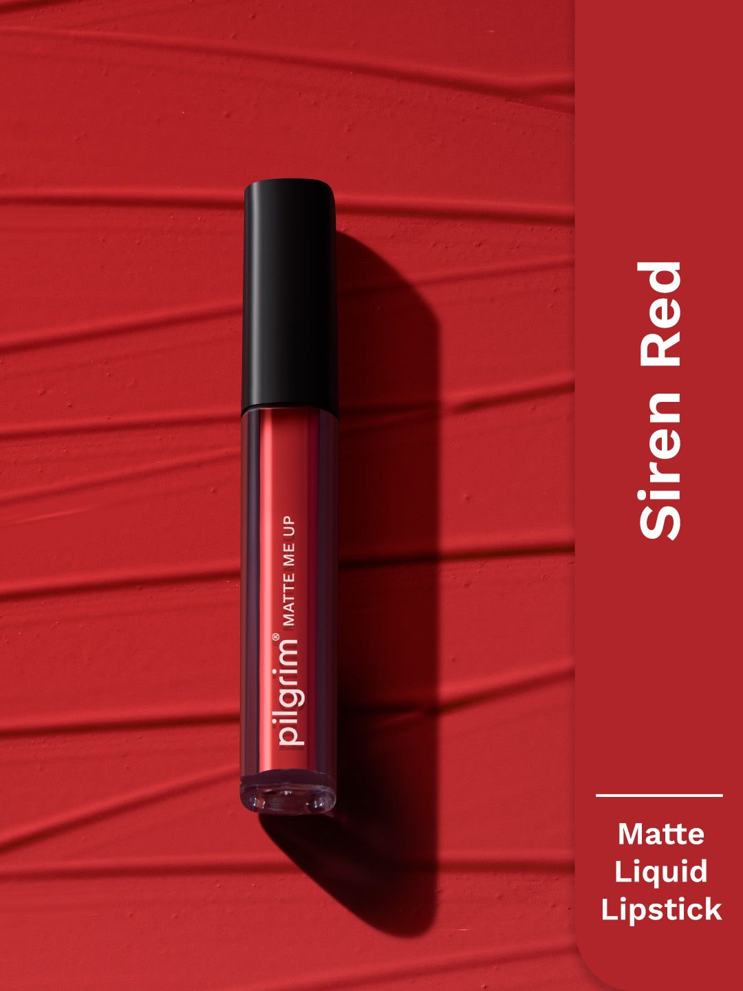 Pilgrim Matte Me Up Liquid Long-Lasting & Non-Drying Liquid Lipstick 3 ml - Siren Red 25