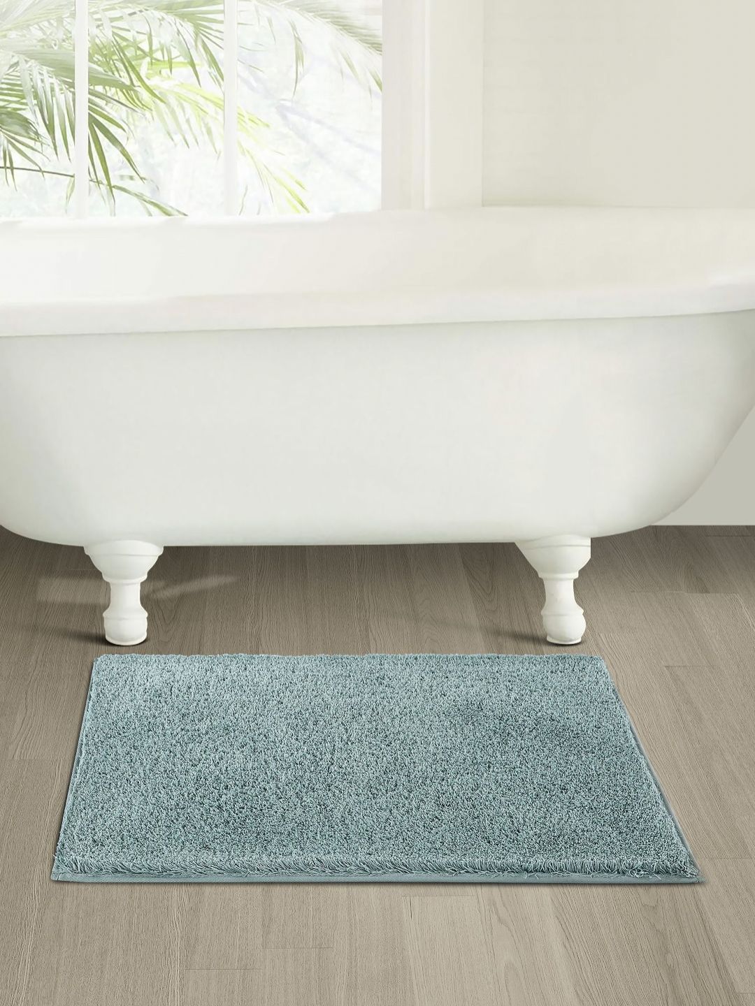 OBSESSIONS Green 2400 GSM Textured Anti- Skid Bath Rugs