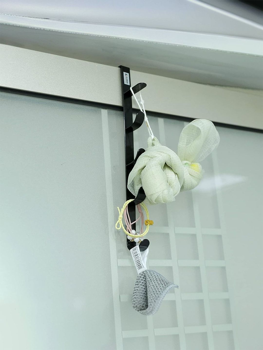 Kuber Industries Black Stainless Steel Towel Holder
