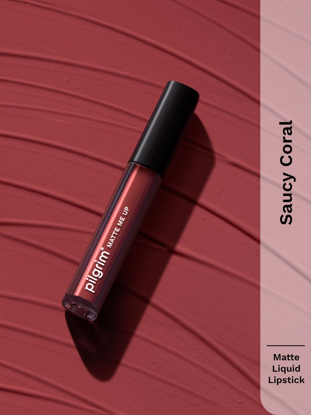 Pilgrim Matte Me Up Long Lasting Liquid Matte Lipstick - 9g - Saucy Coral 09