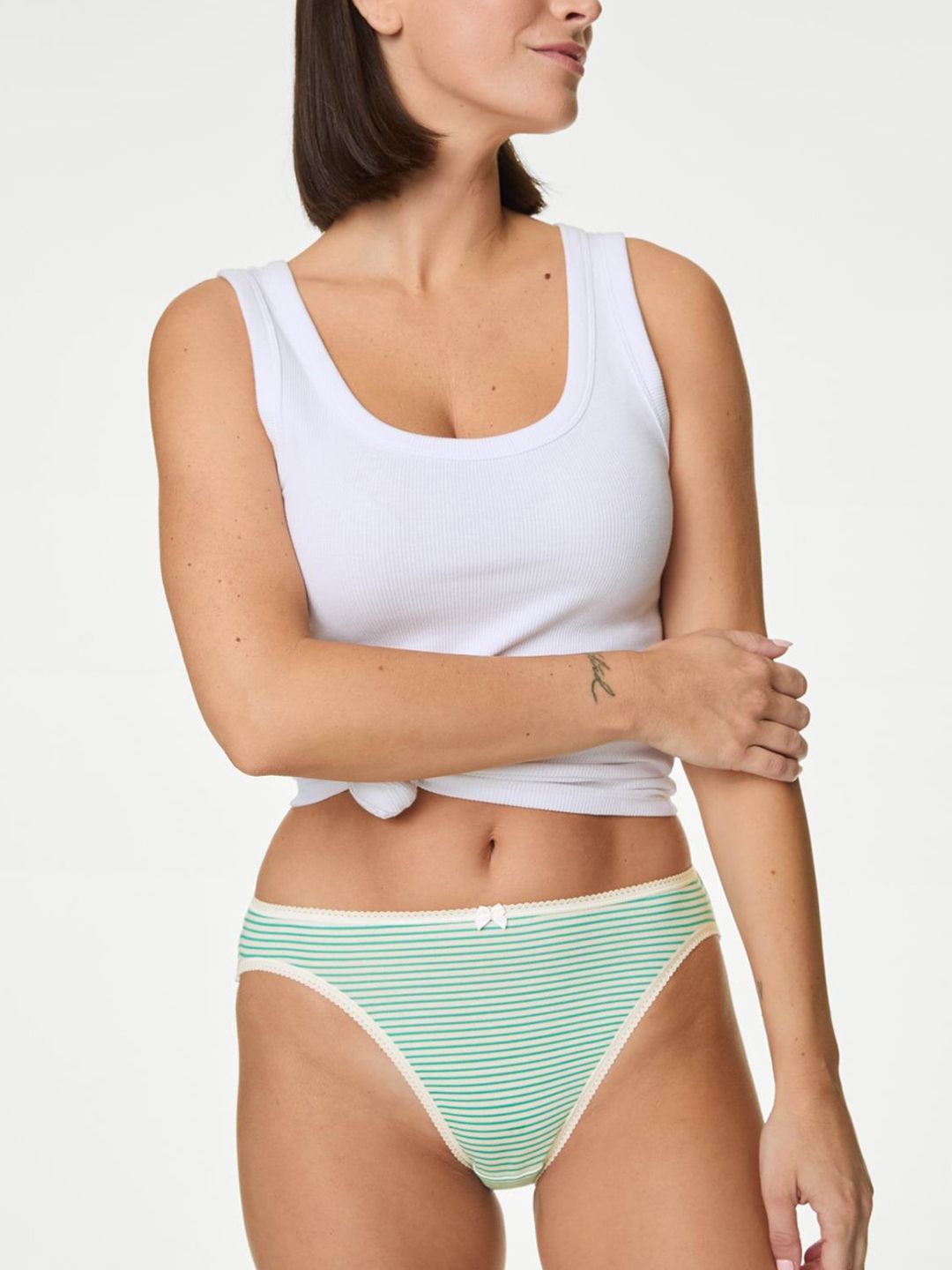 Marks & Spencer Women Pack Of 5 Floral Printed Hipster Briefs