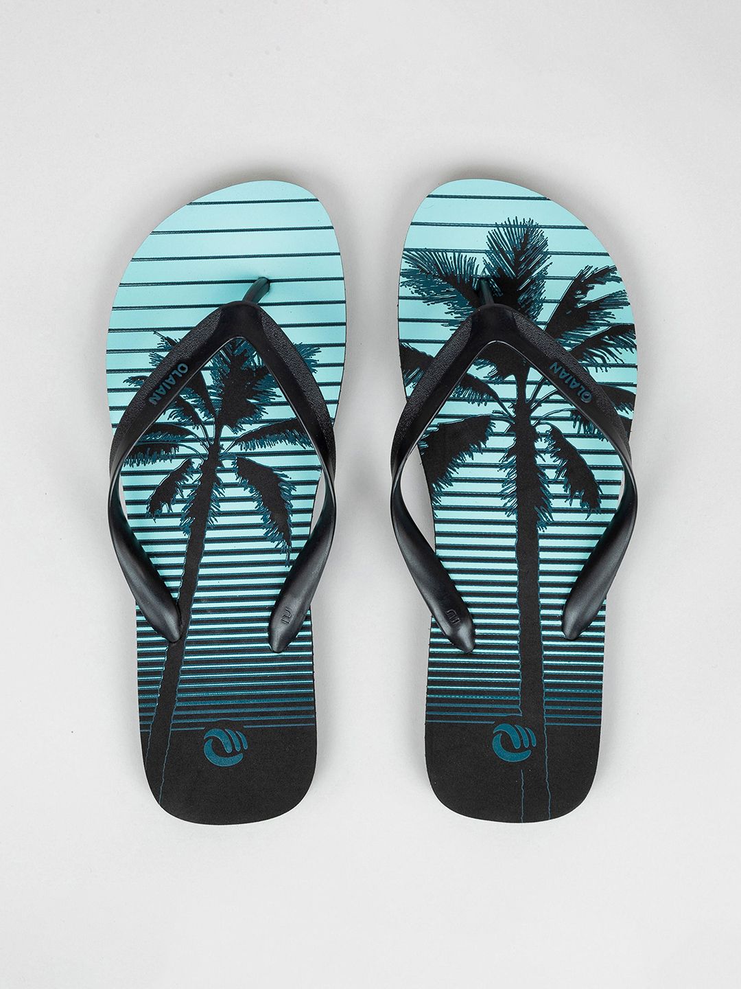 Decathlon Men Black 120 Palm Line Fitting Comfort Watersports Flip-Flops