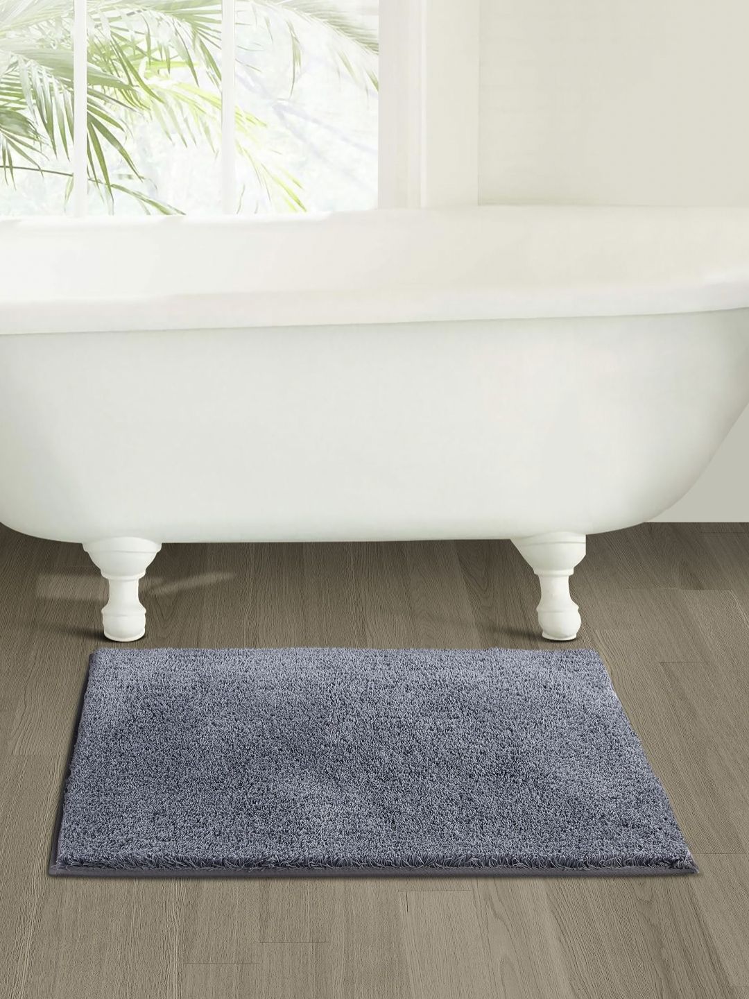 OBSESSIONS Grey Anti-Skid Bath Rugs
