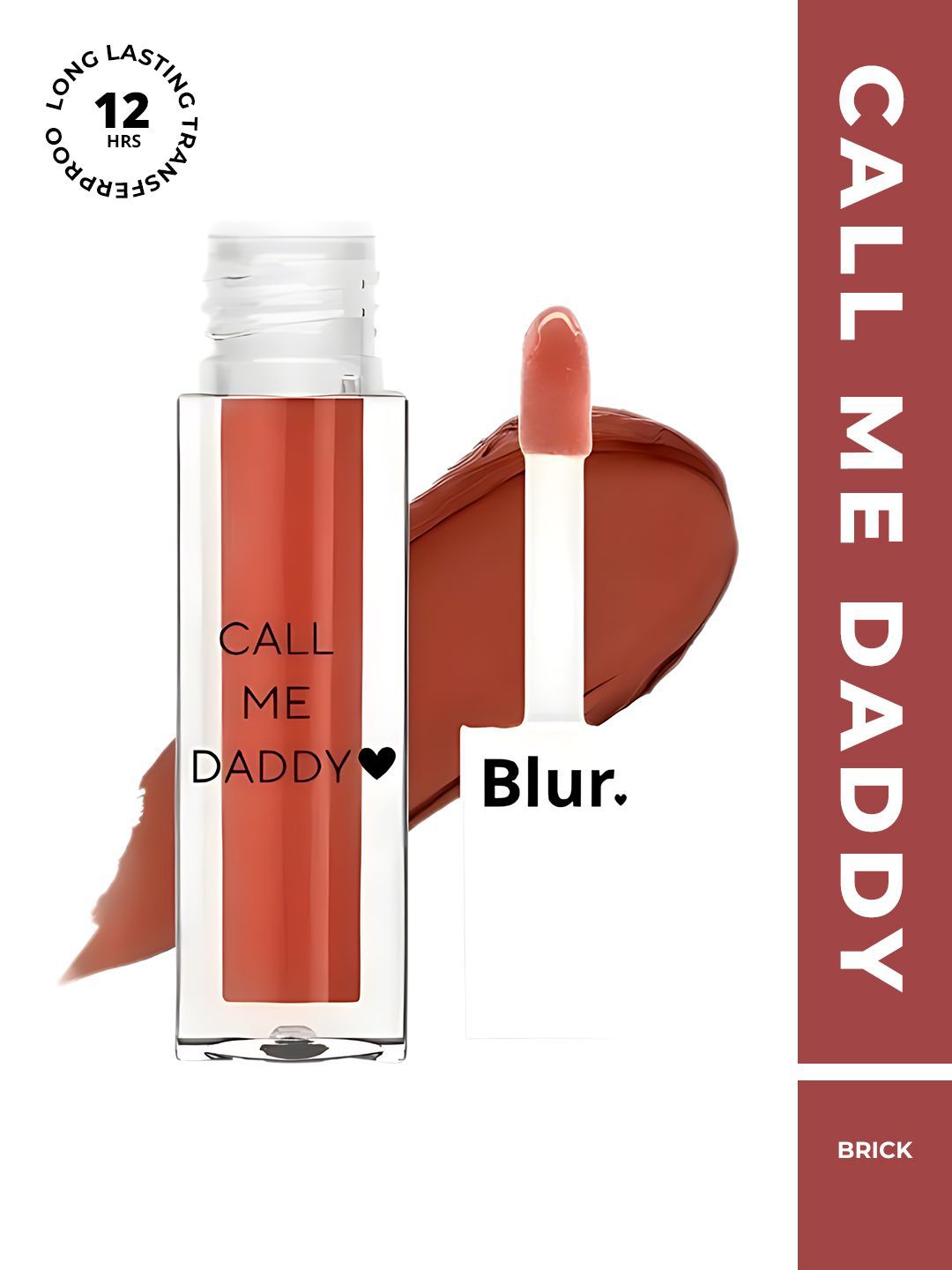 BLUR INDIA Call Me Daddy Nude Matte Liquid Lipstick 5ml - Brick