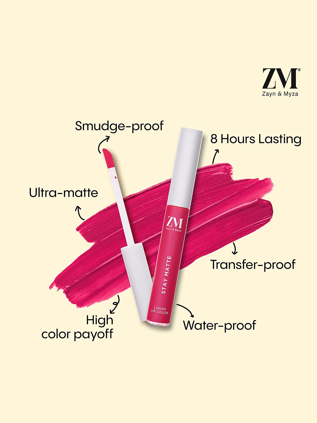 Buy ZM Zayn & Myza Set Of 2 Stay Matte Lip Color - 6 ml - Nude