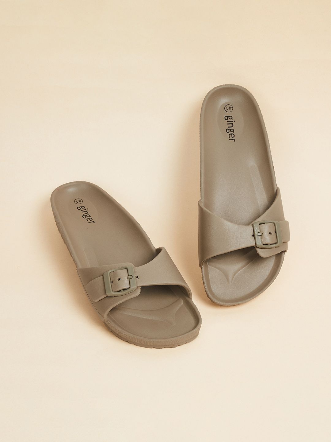 Ginger by Lifestyle Women Buckled Rubber Sliders