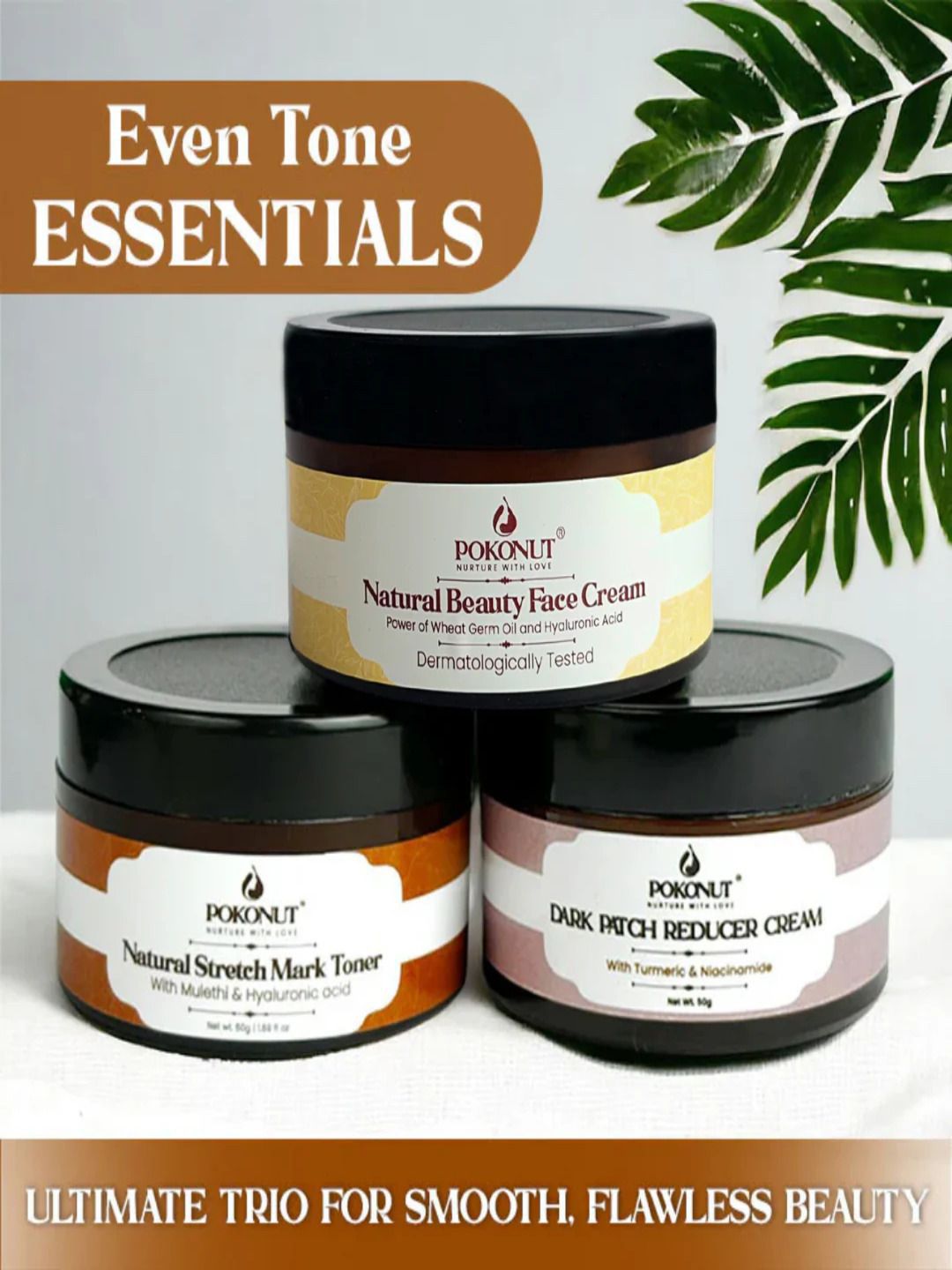 Buy Pokonut Set Of 3 Dark Patch Reducer , Stretch Mark & Beauty