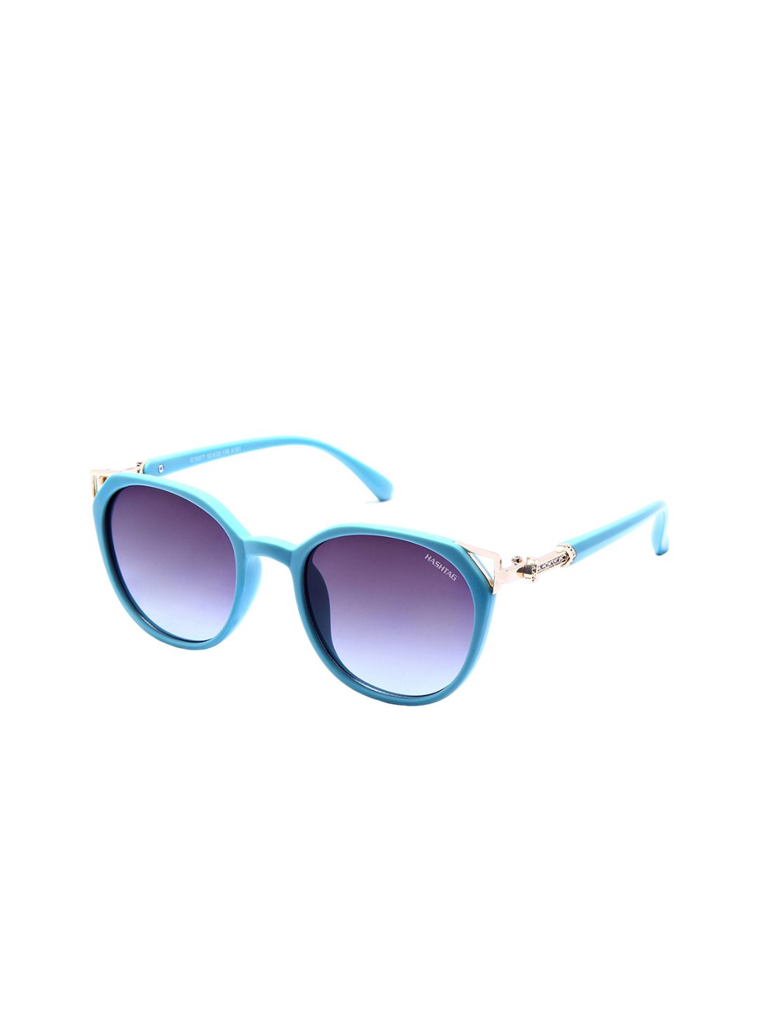 HASHTAG EYEWEAR Women Oval Sunglasses with UV Protected Lens 33 SKU-G15077-BLU