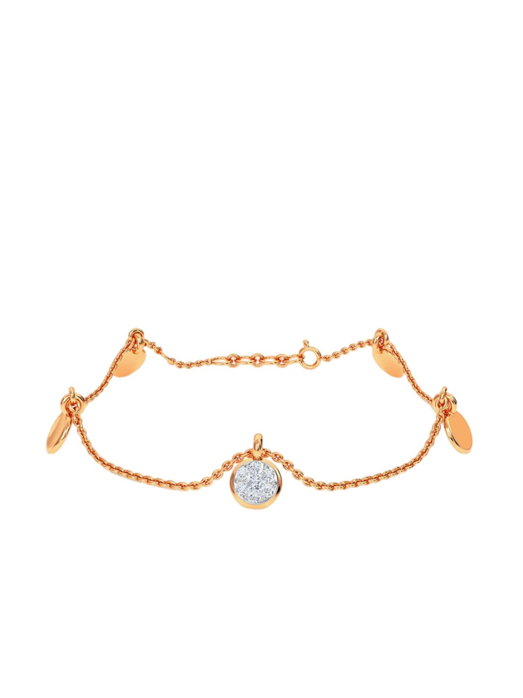 KISNA DIAMOND AND GOLD JEWELLERY Women 14KT Diamond Sibyl Bracelet