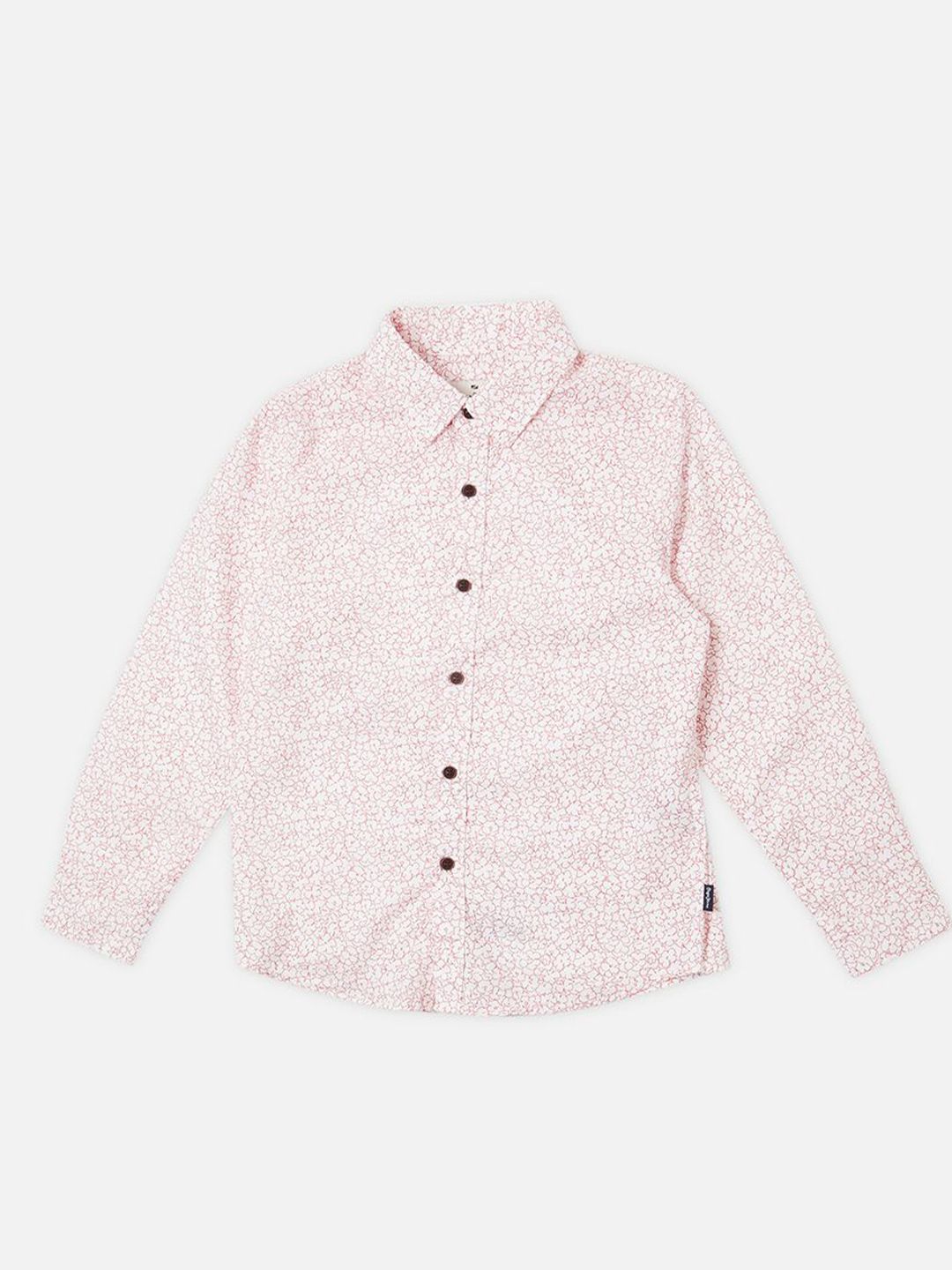Pepe Jeans Boys Spread Collar Floral Printed Cotton Casual Shirt
